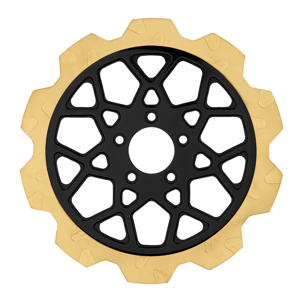 Oversized 13" Crown Cut Front Rotors - Team Dream Rides