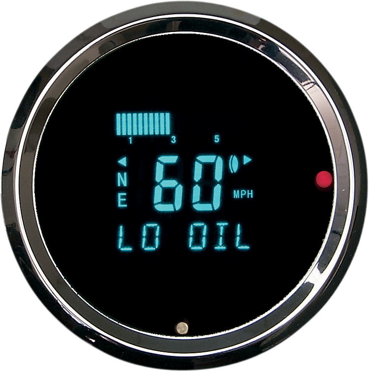 Dakota Digital HLY-3011 Round Digital Speedometer with Indicators – 3-3/8 inch