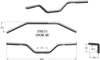 KHROME WERKS Street-X Mid Bend Handlebars Chrome - Part 300901