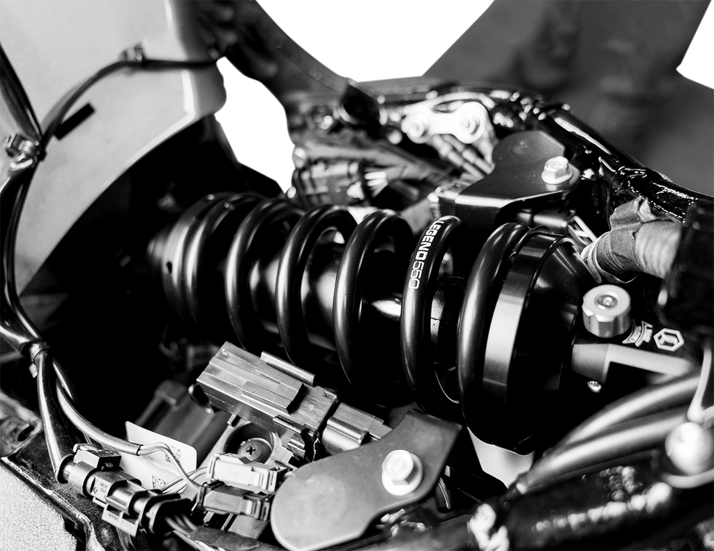 Legend Suspension REVO-A Mono Shock for M-Eight Softail Models - 13-Inch Heavy Duty