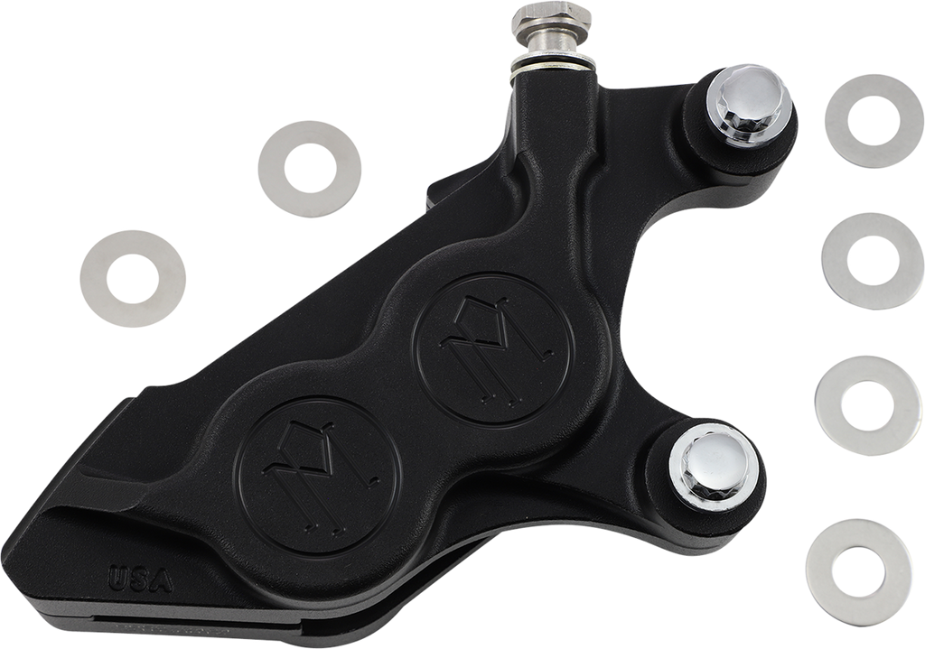 PERFORMANCE MACHINE (PM) 4-Piston Caliper - Black Ops - Right Front 0052-2424-SMB