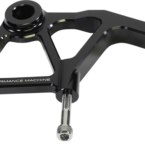 PERFORMANCE MACHINE (PM) Rear Radial Mount Caliper Bracket - Anodized Black 00231828AGNMAB - Team Dream Rides