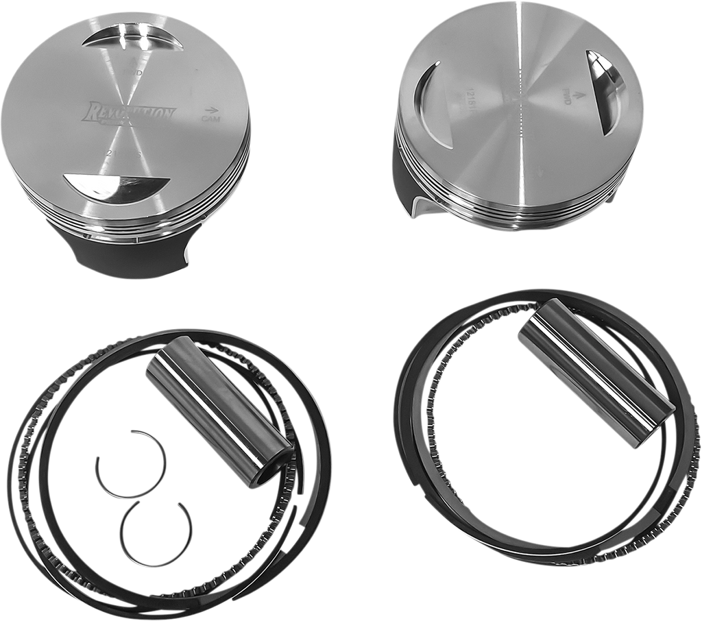 Revolution Performance LLC RP301-105W Flat-Top Piston Kit for 98" Big Bore Twin Cam Cylinder