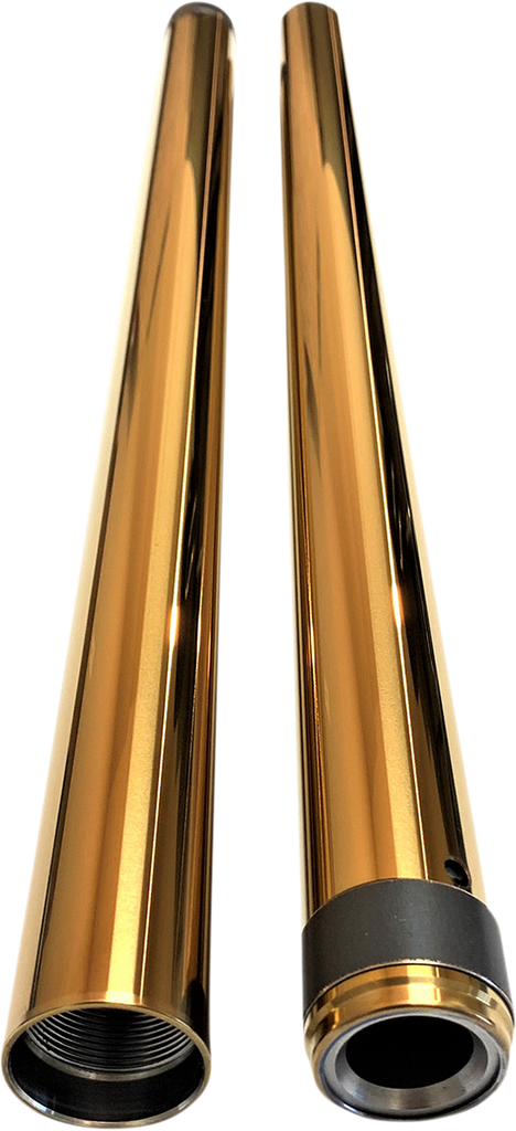 PRO-ONE PERF.MFG. Fork Tube - Gold TIN - 41 mm - 20.25" Length 105410G - Team Dream Rides