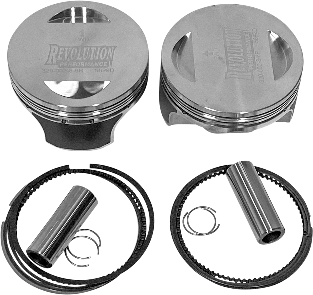 REVOLUTION PERFORMANCE, LLC Piston Kit for 109-Inch Evolution RP301-518W