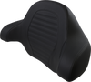 SADDLEMEN Tour-Pak® Backrest Pad Slim Roll & Pleat Black for FL '14-'23 Part 814-07-TPACK-RP