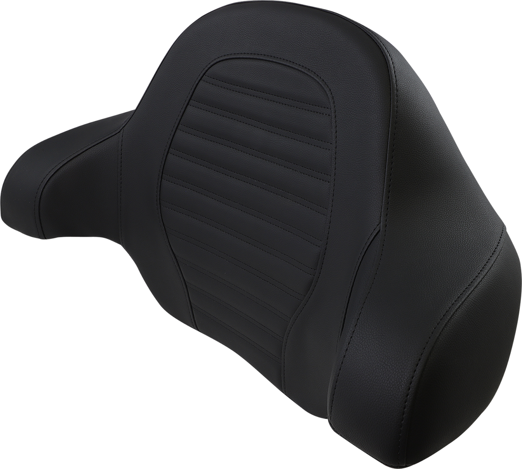 SADDLEMEN Tour-Pak® Backrest Pad Slim Roll & Pleat Black for FL '14-'23 Part 814-07-TPACK-RP