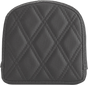 SADDLEMEN Sissy Bar Pad - Lattice Stitched - Black 0408SDC