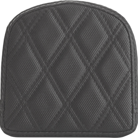 SADDLEMEN Sissy Bar Pad - Lattice Stitched - Black 0408SDC
