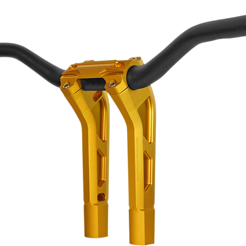 PERFORMANCE MACHINE (PM) Handlebar Assembly - Internal Wiring - Gold Ops 0208-2187M-SMG