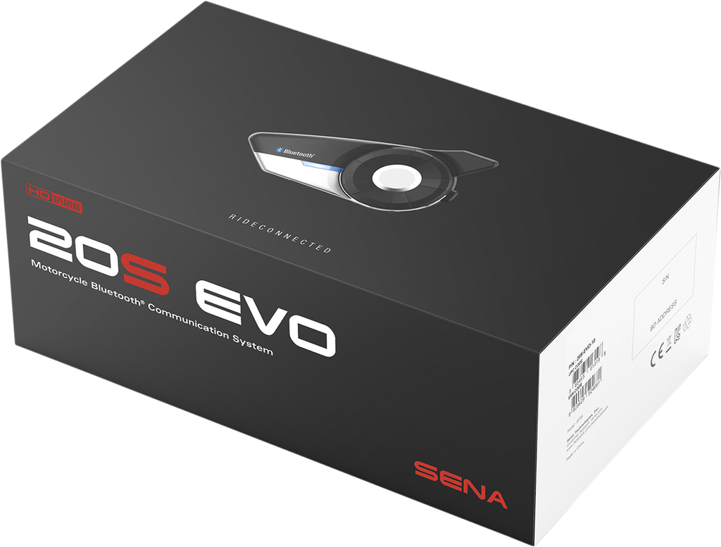 SENA 20S EVO HD Motorcycle Bluetooth Headset - Model 20S-EVO-11-