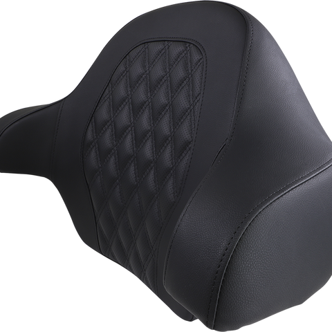 SADDLEMEN Tour-Pak? Backrst Pad - RoadSofa - GOLD Lattice Stitched Seat FL '14-'23 814-07-TPACK-LS - Team Dream Rides