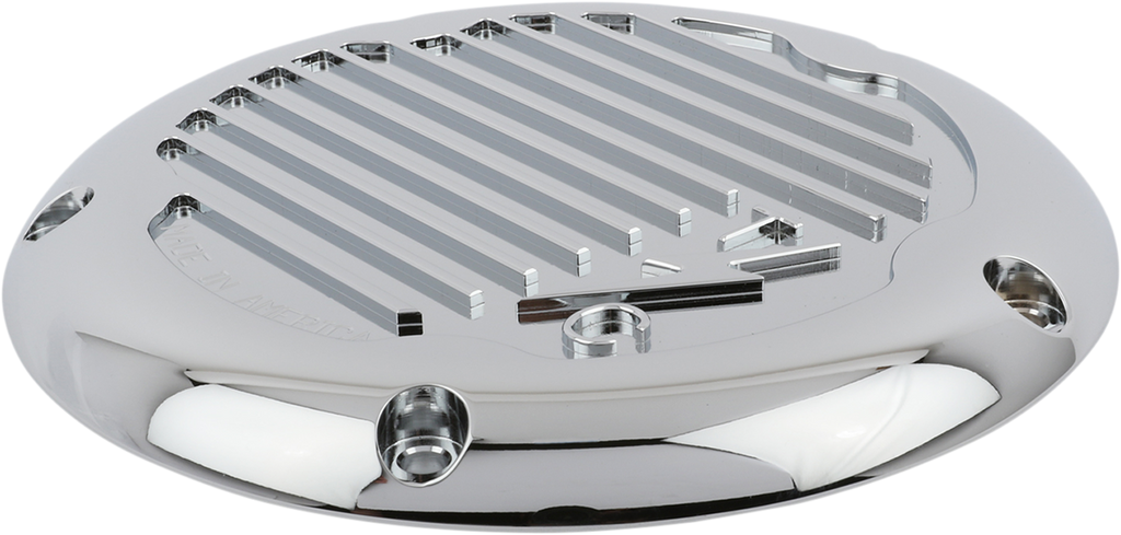 THRASHIN SUPPLY CO. Derby Cover - Finned Chrome for M8 - TSC-3017-3