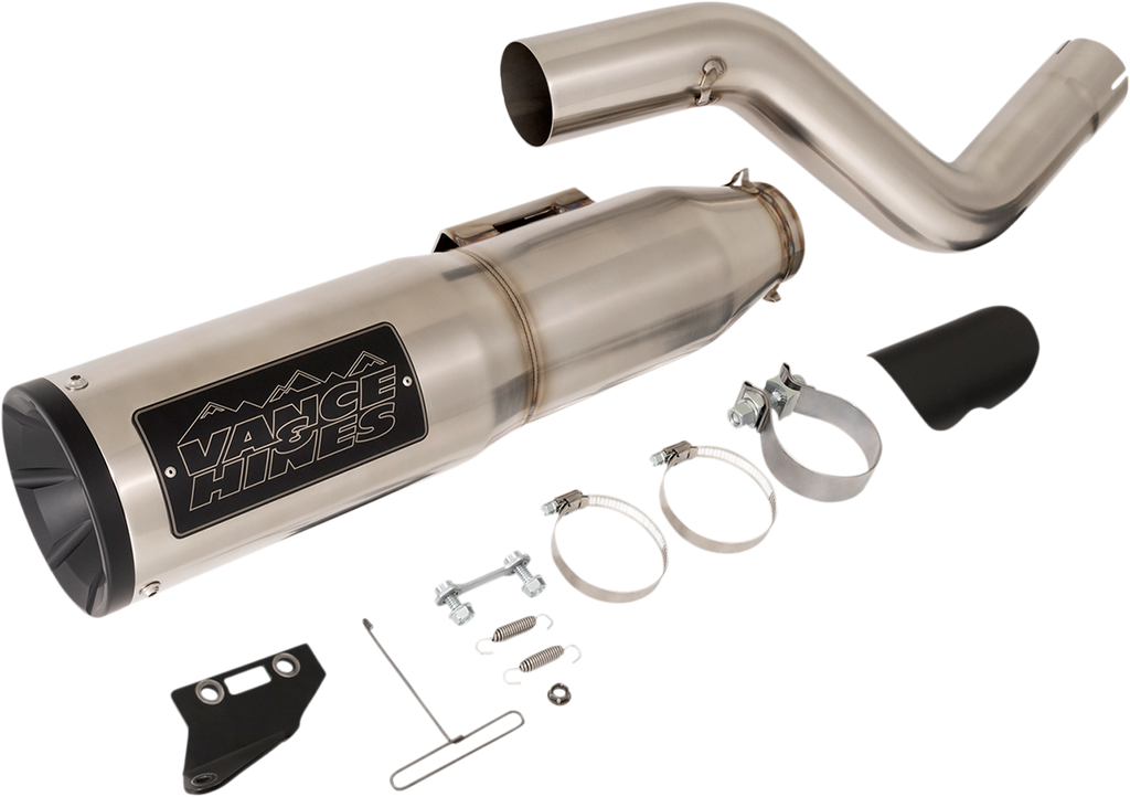 VANCE & HINES Adventure Hi-Output 450 Slip-On Muffler - Stainless Steel 16533