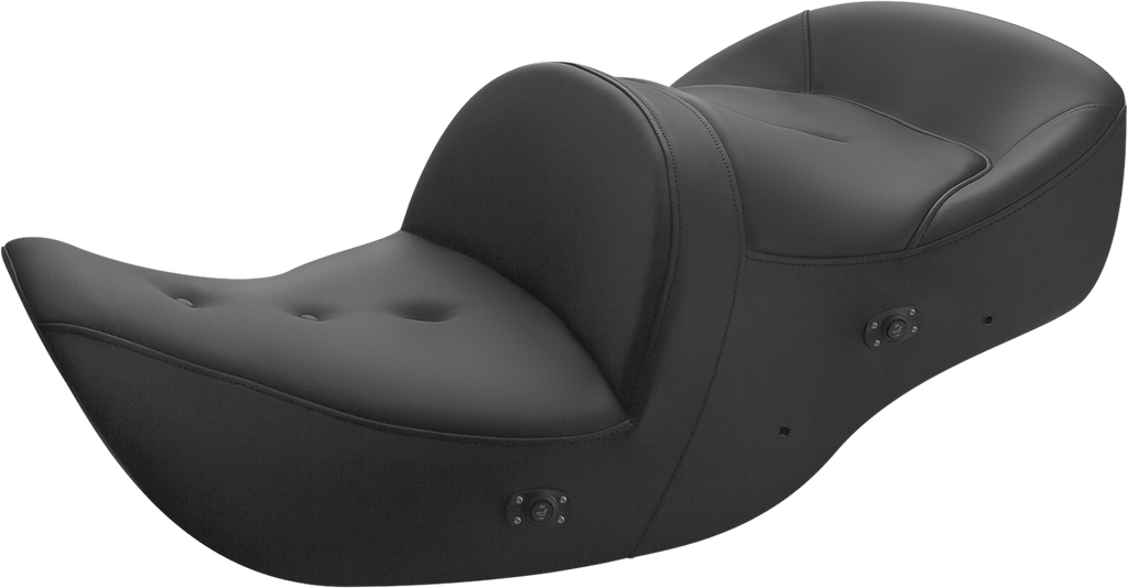 SADDLEMEN Seat - Roadsofa* - Without Backrest - Pillow Top - Black - Heated H01-07-181HCT - Team Dream Rides