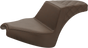 SADDLEMEN Step-Up Seat - Front Smooth/Rear Lattice - Brown - Chief I21-04-173BR - Team Dream Rides