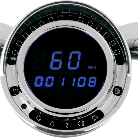 Dakota Digital Big Dog BD-140 Digital Speedometer with Blue LED Display