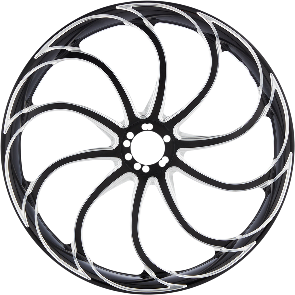Arlen Ness Drift Rim with Rolled Edge in Black - 18x5.5 for Custom Motorcycle Builds