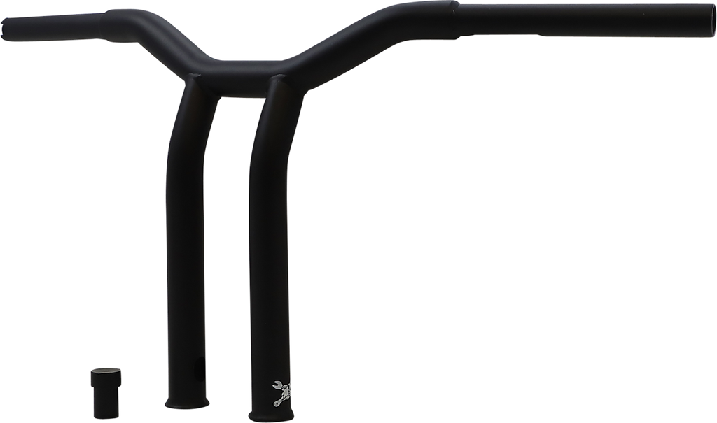 Burly Brand Dominator Handlebar - 12 Inch Raked Design - Matte Black B12-6052SB