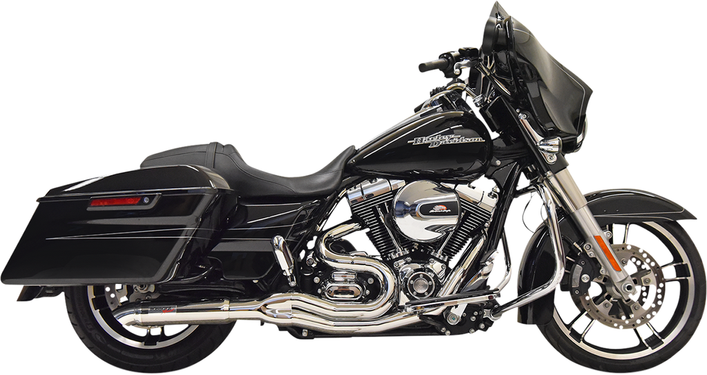 BASSANI XHAUST 2:1 Hot Rod Chrome Exhaust System 1F67C