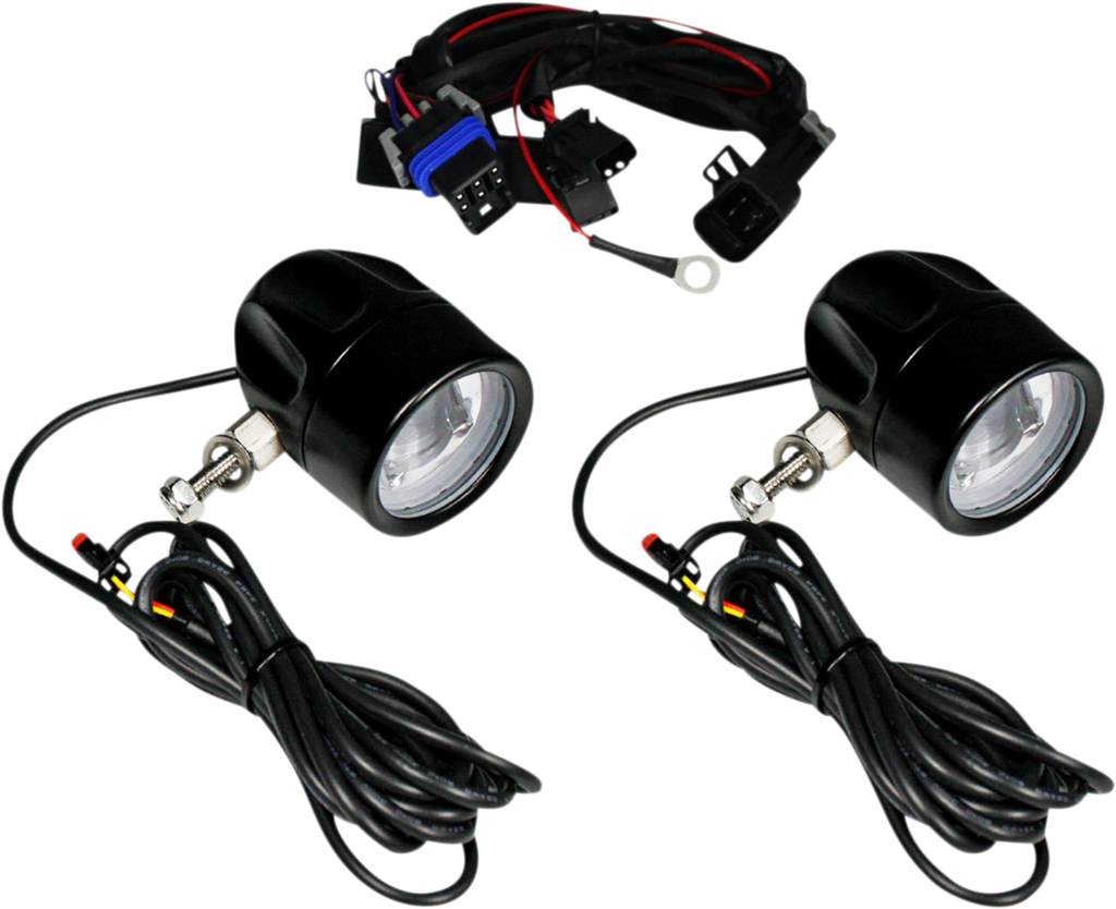 CUSTOM DYNAMICS PB-FOG-CHAL-B Fog Light with Cree LEDs and Halo for Motorcycles