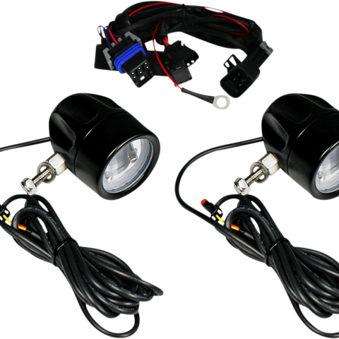 CUSTOM DYNAMICS PB-FOG-CHAL-B Fog Light with Cree LEDs and Halo for Motorcycles