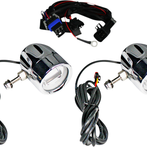 CUSTOM DYNAMICS Chrome PB-FOG-CHAL-C Fog Light with Cree LEDs and Halo