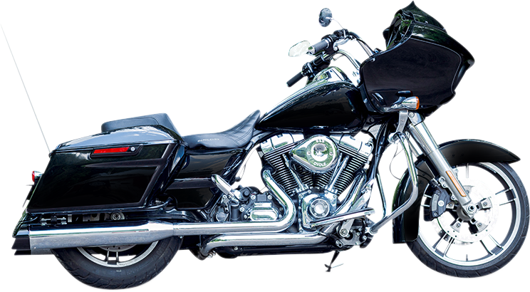 S&S Cycle 4-1/2-Inch Chrome MK45 Cutlass Performance Mufflers, Part Number 550-1017