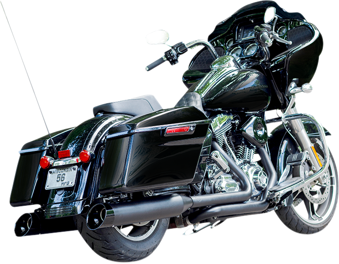 S&S Cycle MK45 Cutlass Black Performance Mufflers, Part Number 550-1016