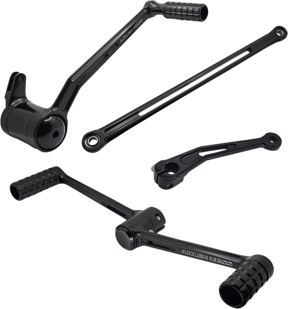 Arlen Ness SpeedLiner Foot Control Kit with Heel/Toe Shifter - Black (Part 420-100)