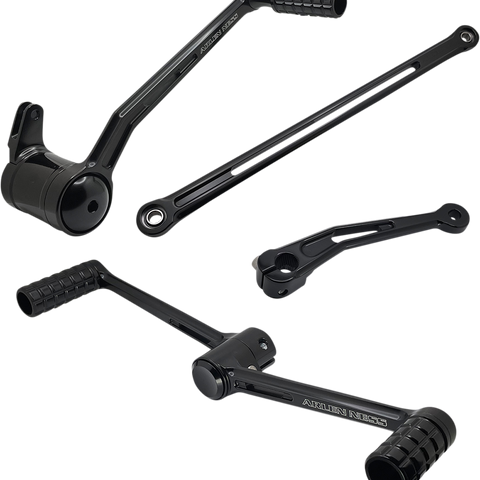 Arlen Ness SpeedLiner Foot Control Kit with Heel/Toe Shifter - Black (Part 420-100)