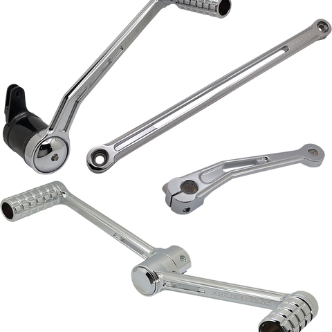 Arlen Ness SpeedLiner Foot Control Kit with Heel/Toe Shifter - Chrome (Part #420-102)