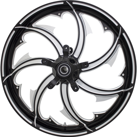 COASTAL MOTO Wheel - Fury - Front - Dual Disc/with ABS - Black Cut - 23x3.75 - FL FRY-233-BC-ABST - Team Dream Rides