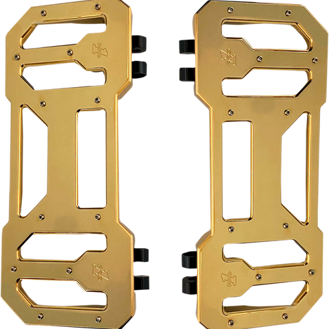 PRO-ONE PERF.MFG. Pro Board V1 Floorboards - Gold Titanium Nitride Coated 500770TIN - Team Dream Rides