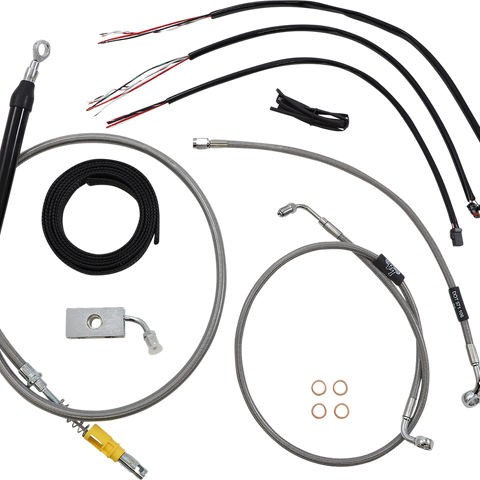 LA CHOPPERS Handlebar Cable/Brake Line Kit - Quick Connect - Complete - 15