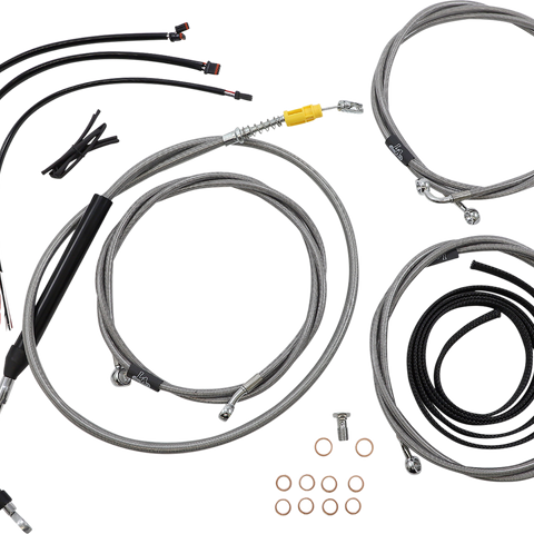 LA CHOPPERS Handlebar Cable/Brake Line Kit - Complete - 15
