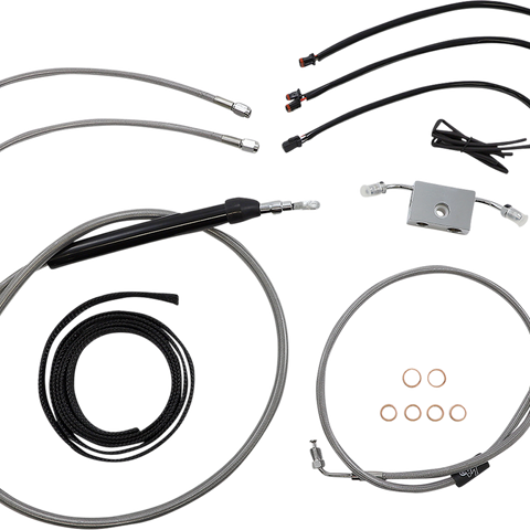 LA CHOPPERS Handlebar Cable/Brake Line Kit - Quick Connect - Complete - 15