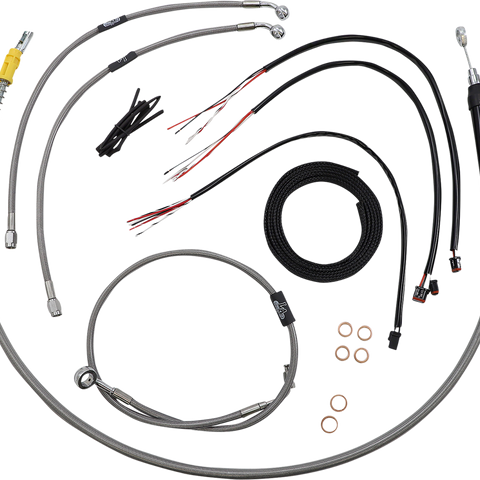 LA CHOPPERS Handlebar Cable/Brake Line Kit - Quick Connect - Complete - 12
