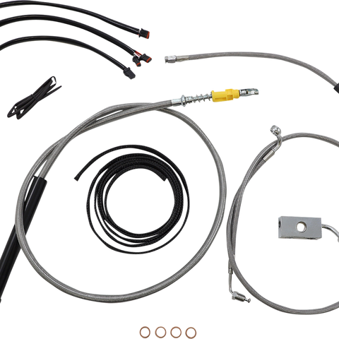 LA CHOPPERS Handlebar Cable/Brake Line Kit - Quick Connect - Complete - 18