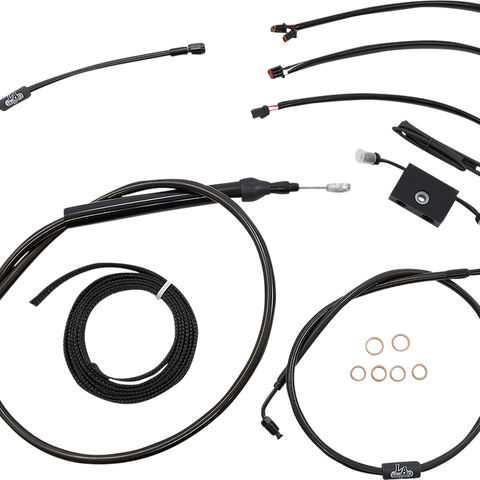 LA CHOPPERS Handlebar Cable/Brake Line Kit - Quick Connect - Complete - 15