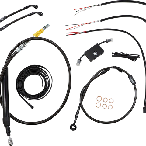 LA CHOPPERS Handlebar Cable/Brake Line Kit - Quick Connect - Complete - 12