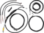 LA CHOPPERS Handlebar Cable/Brake Line Kit - Complete - 15" - 17" Handlebars - Black Vinyl LA-8056KT2-16B - Team Dream Rides