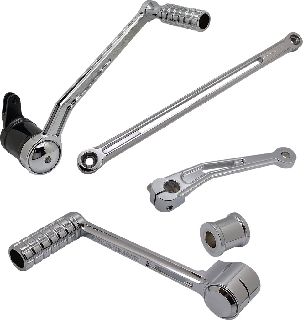 Arlen Ness Deep Cut Foot Control Kit with Heel/Toe Shifter – Chrome (Part 420-107)
