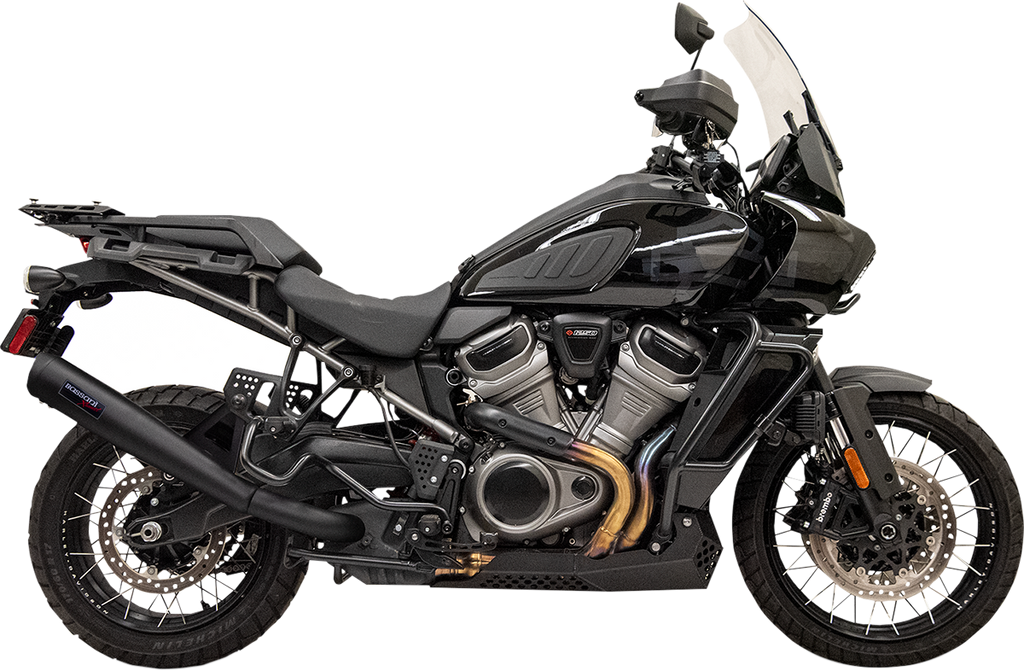 Bassani Xhaust Stainless Steel Slip-On Exhaust, Black – 1P187SSB