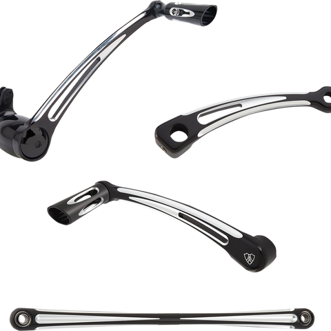 Arlen Ness Deep Cut Foot Control Kit with Toe Shifter - Black (Part #420-108)