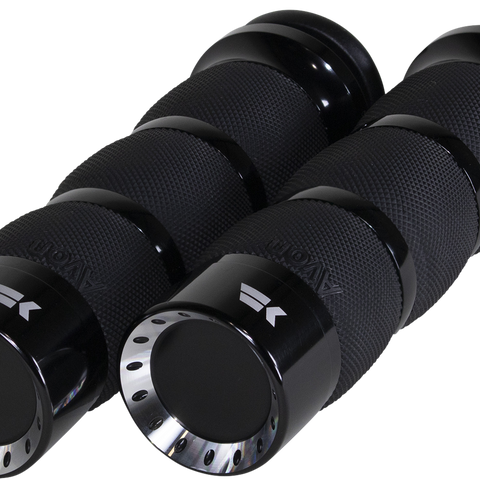 Khrome Wersks Turbine Grips with Air Cushion and Cable - Black, Part 500230