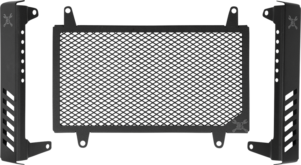 BURLY BRAND Radiator Guard - Slash Cut - Honda B10-3009B