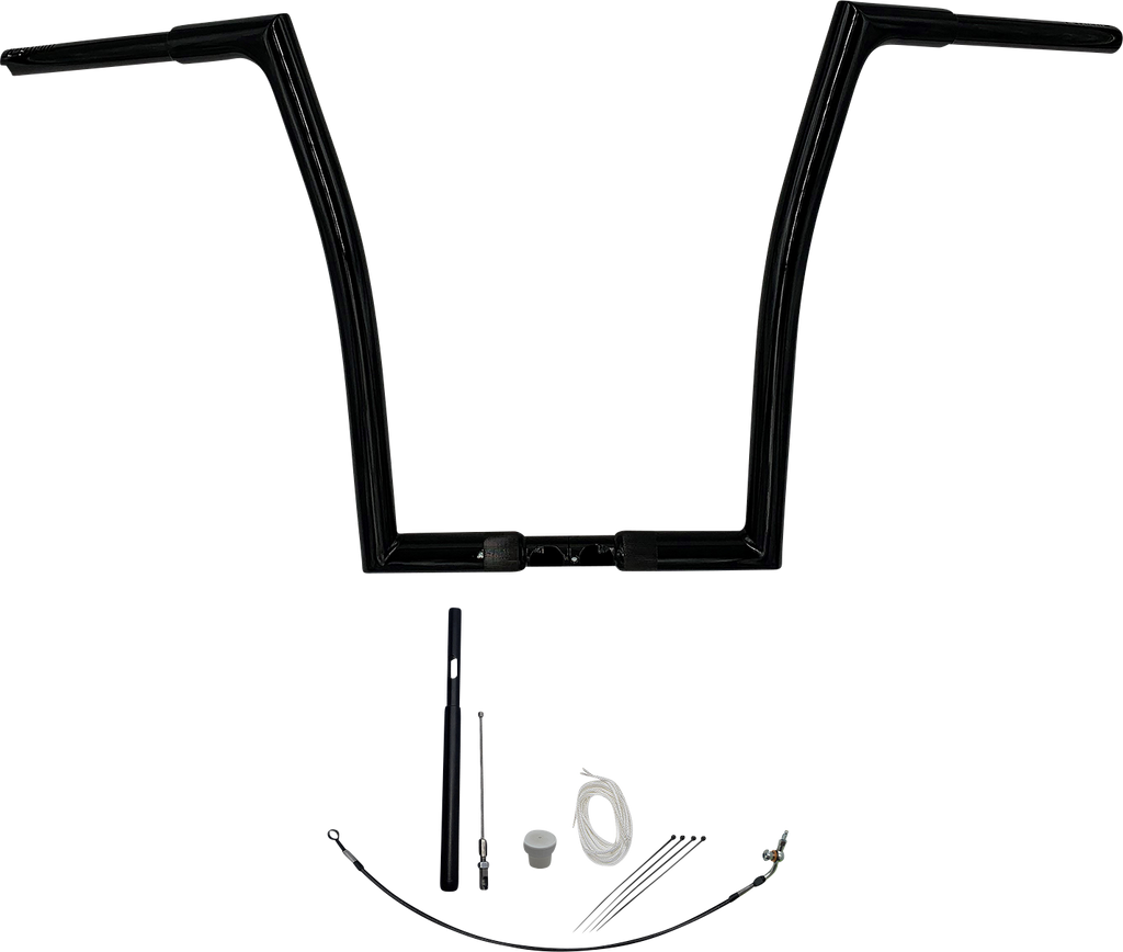 FAT BAGGERS INC. Handlebar Kit - Flat Top - 16" - Black 719916-B - Team Dream Rides