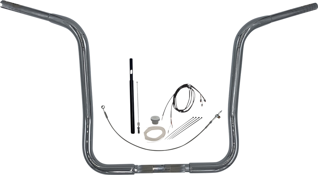 FAT BAGGERS INC. Handlebar Kit - Rounded Top - 16" - Chrome 919416 - Team Dream Rides