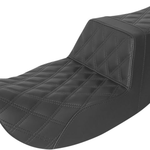 SADDLEMEN Tour Step-Up Seat - Full Lattice Stitch - Black - FL '97-'07 897-07-195 - Team Dream Rides